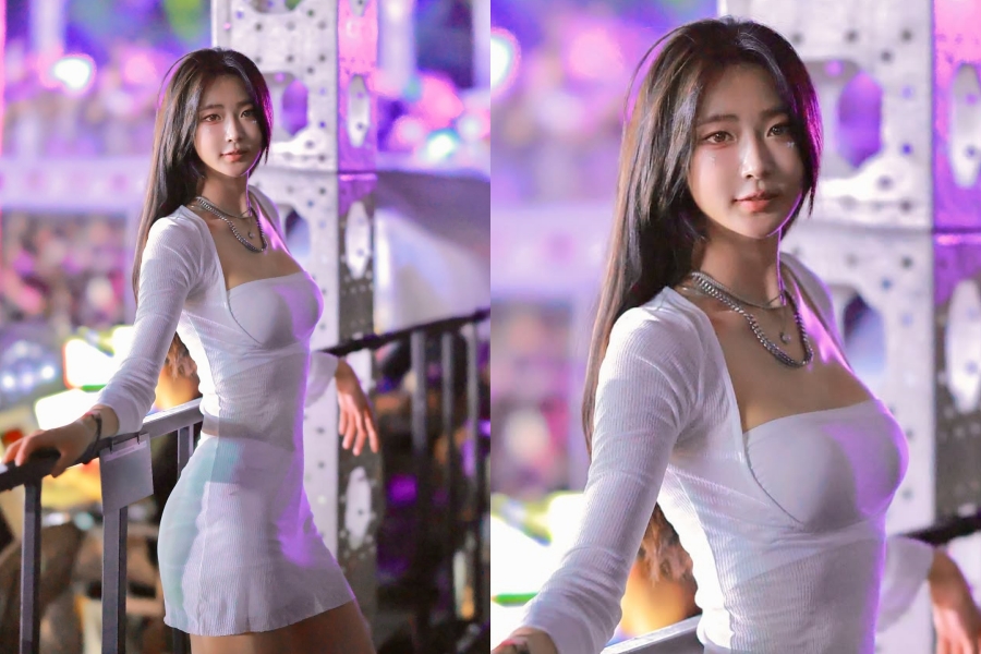 달수빈, 봉긋함 도드라진 화이트 미니 원피스 핏…빛나는 S라인