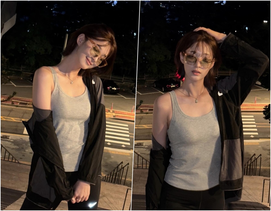 '애 셋 맘' 율희, 러닝으로 다져진 탄탄한 몸매…은근한 볼륨감에 완벽 S라인