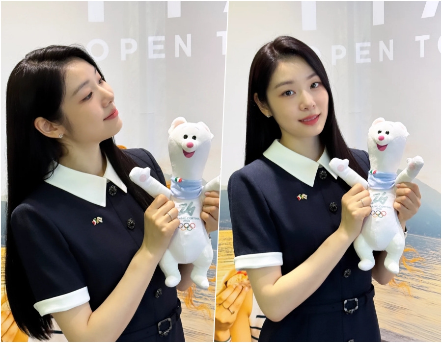 '고우림♥' 김연아, 여전한 피겨 여왕…'밀라노 코르티나 동계올림픽' 홍보