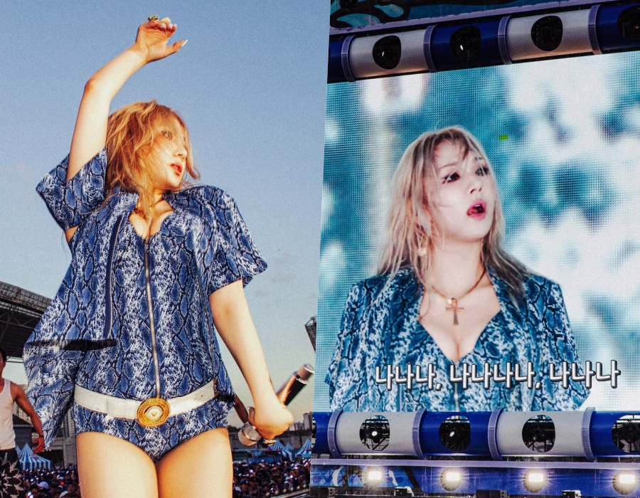 씨엘, 과감한 넥라인입고 점프하면 너무 아찔해…'흠뻑쇼' 달군 핫보디