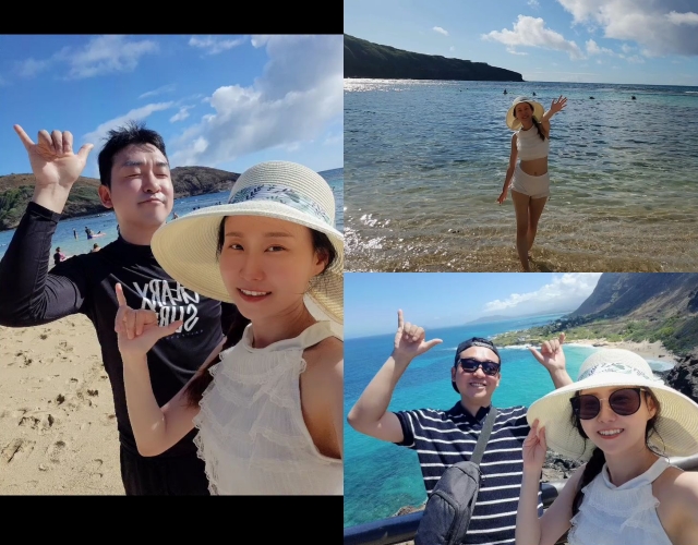 '나는솔로' 17기 상철♥현숙, 사랑 하나도 안 변했네…하와이 여행 포착