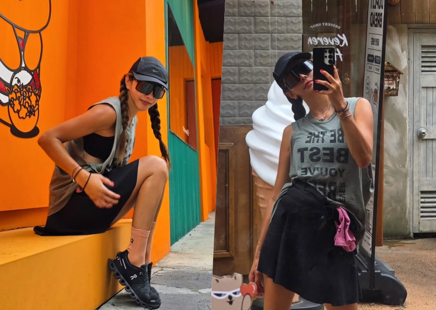 '이용규♥' 유하나, 이렇게 훅 파인 나시라니…속옷 다 보여요