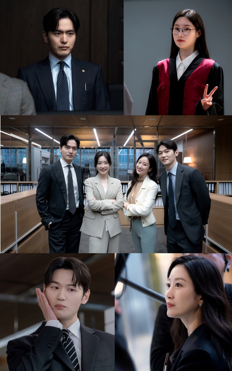 은근슬쩍 브이 포즈에 꽃받침까지…'에스콰이어' 주연 4인방, 훈훈한 비하인드