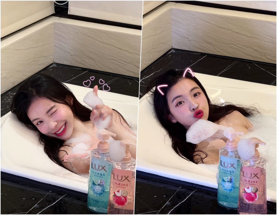 이다혜 치어리더, 거품에 가려져 더 아찔한 욕조 속 모습 