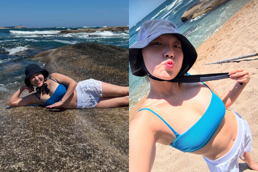 이은지, 한 뼘 비키니톱 꽉 채운 글램…큐티X섹시 걸