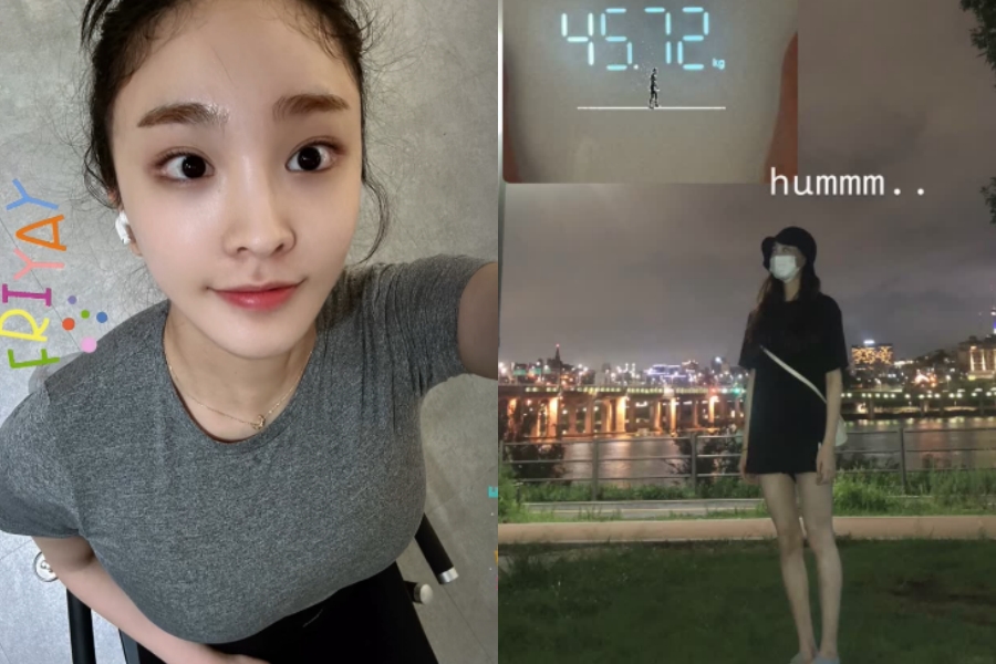 김나현, 45kg인데 볼륨감이 이 정도라니…내려다보니 더 글래머