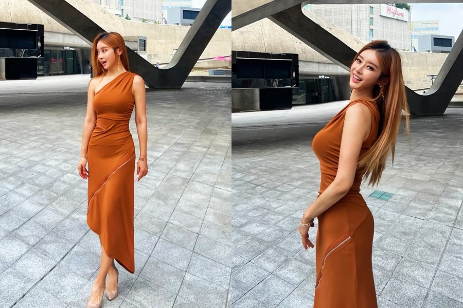 '섹시가수' 서인아, 대문자 S라인 그 자체인 글래머 옆태…