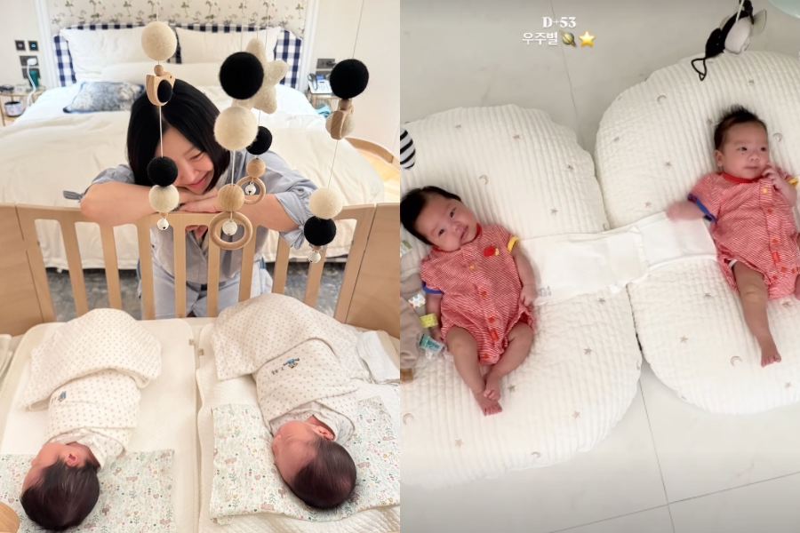 '임현태♥' 레이디제인, 쌍둥이 딸 혈관종 걱정 내려놓고 평화로운 근황