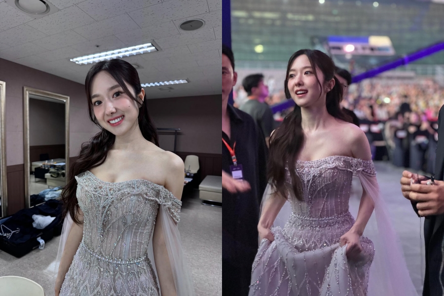 이혜성 아나운서, 오프숄더 드레스 입은 베이글녀…디즈니 공주 같네