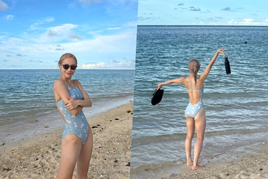 심으뜸, 근육으로 꽉 찬 몸매…탄탄한 꿀벅지 돋보이는 수영복 자태