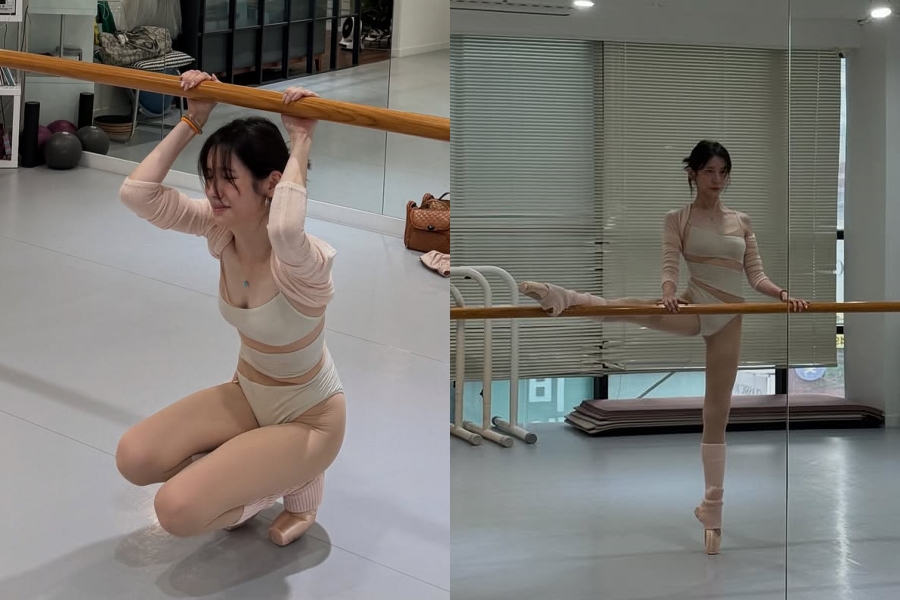 박지현, 곳곳 뚫린 발레룩 입고 적나라한 몸매 자랑…워너비 슬렌더