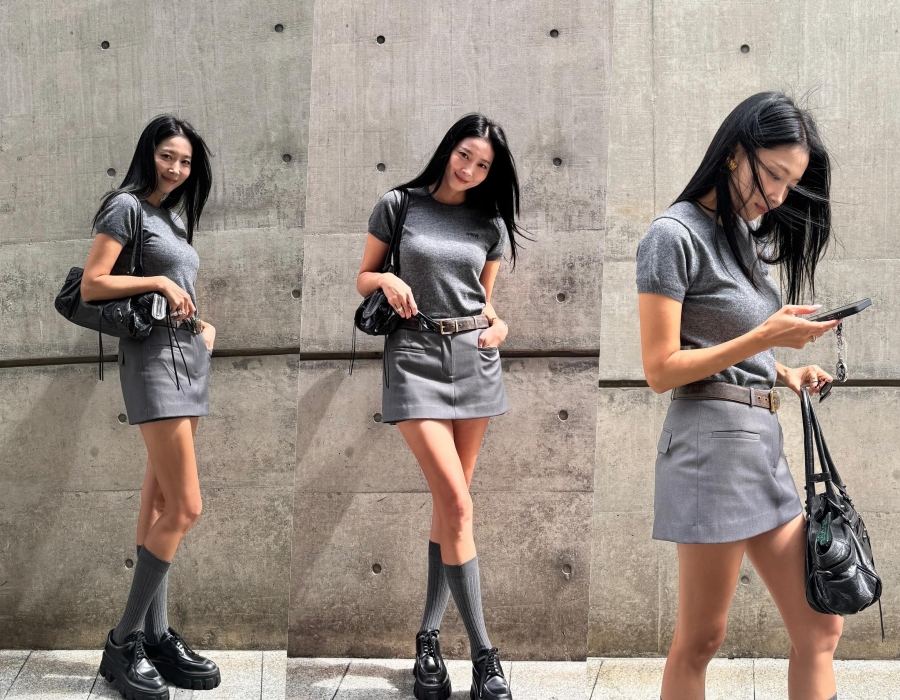 '돌싱맘' 오윤아, 가을 룩이 이렇게 아찔할 일…나이 잊은 S라인 여신