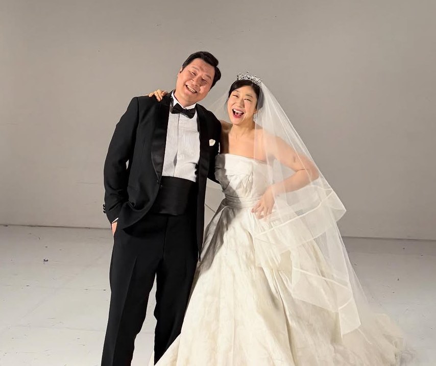 라미란, 웨딩촬영 사진 공개 