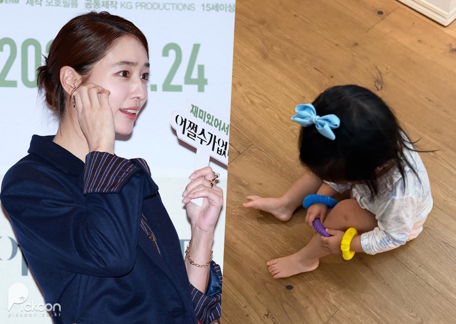 '이병헌♥' 이민정, 딸 때문에 맴찢 