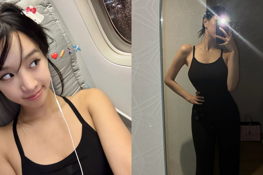 키오프 나띠, 블랙 미시룩 입은 5세대 걸그룹 원톱 글래머…