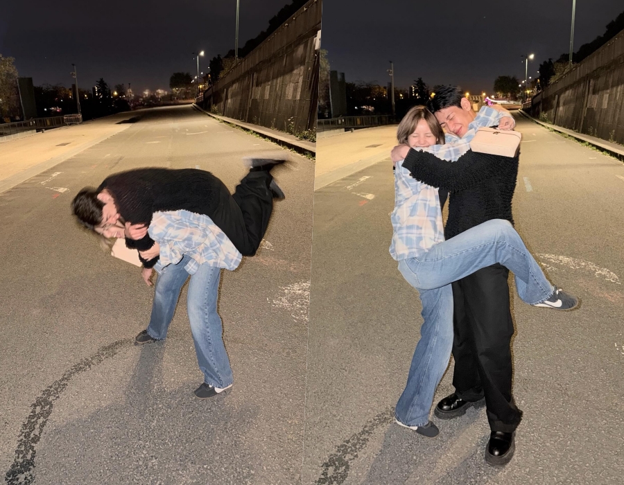 블랙핑크 리사, 뱀뱀과 이 정도로 친하다고? 과감한 스킨십도 OK인 