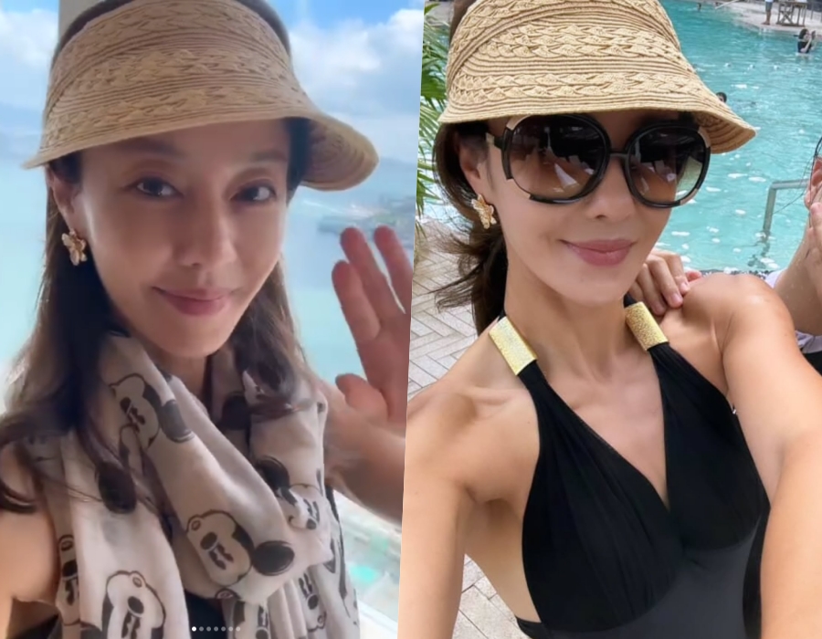 '돌싱맘' 이지현, 미용실 업무 내려두고 홍콩 行…파격적인 수영복 자태