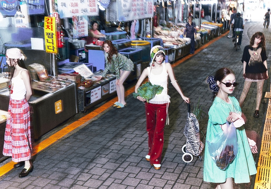 르세라핌, 전통 시장에서 '스파게티' 만들기? 호기심 자극 세 번째 콘셉트