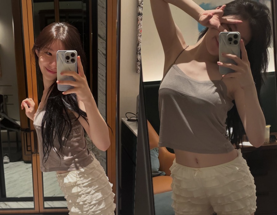 ITZY 채령, 홈웨어에 부각된 글래머러스 자태…여름 홈웨어룩