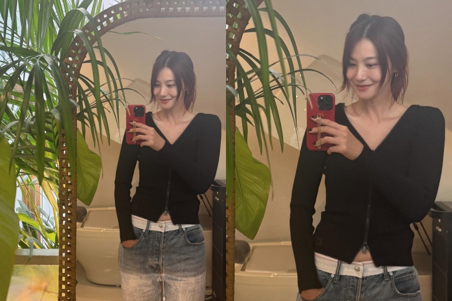 유인영, 20대 시절 몸매 그대로인 슬림핏 몸매…셀카 찍을 맛 나겠어