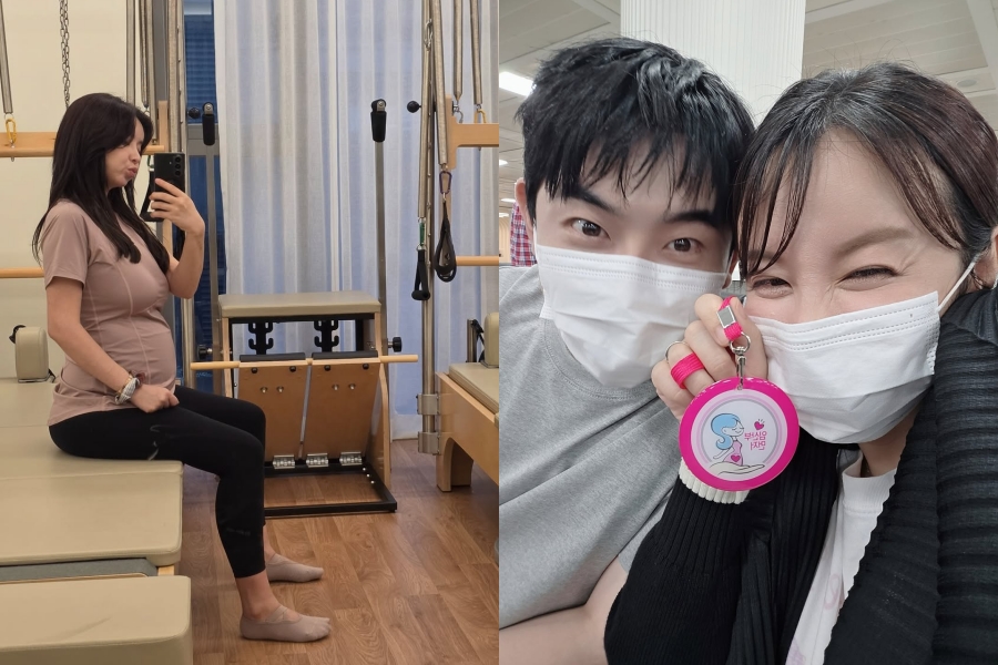 '박현호♥' 은가은, 임신 22주차 D라인 공개…
