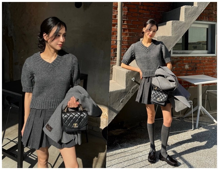 '9살 연상♥' 손연재, 메이크업 때문? 확 달라진 분위기의 '그레이 룩'