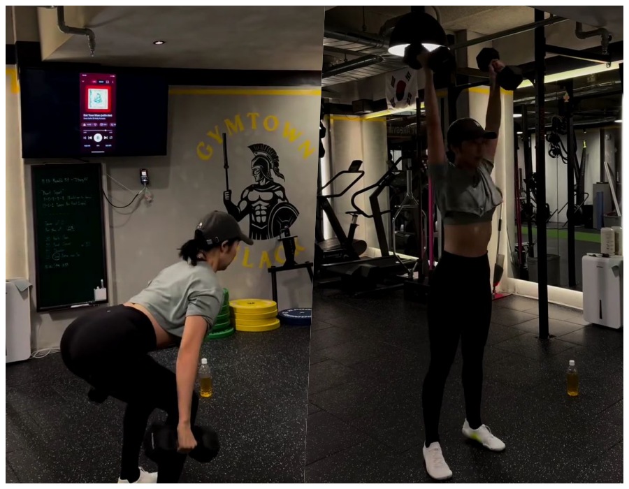 사유리, 싱글맘 고충 고백하더니 열혈 운동 모드…건강 美 뿜뿜