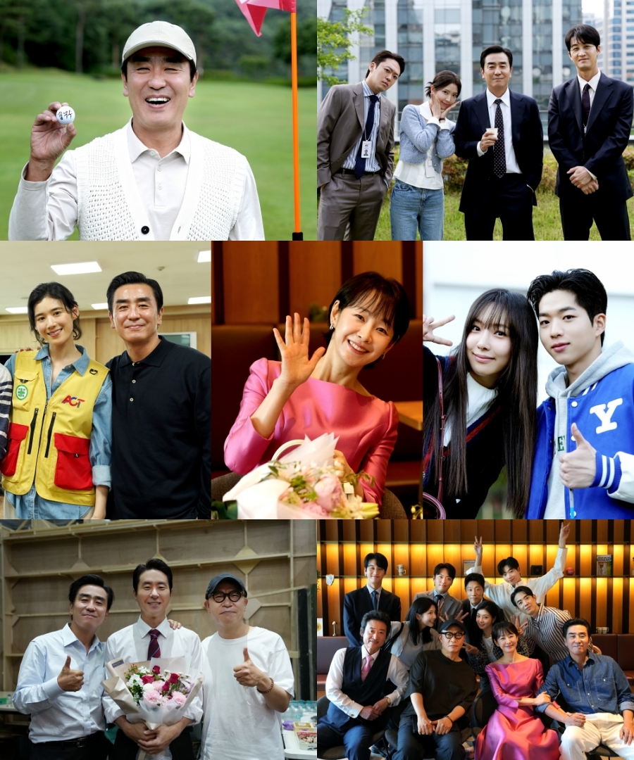 류승룡X명세빈→차강윤, 쉬는 시간에도 꿀케미 포착(김부장이야기)