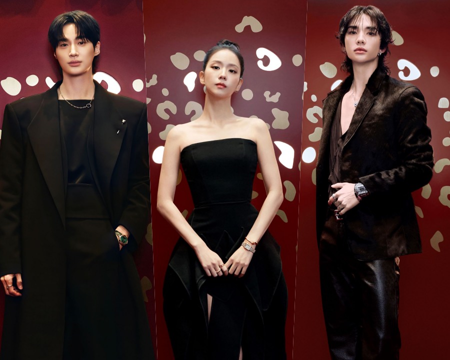 변우석X지수X현진, 두 명의 왕자님과 한 명의 공주님의 연말파티룩