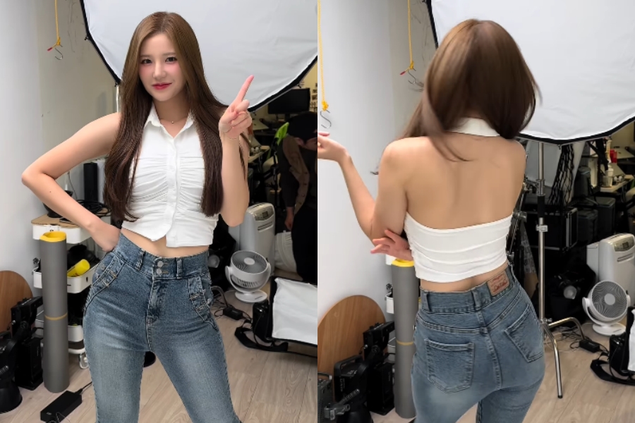 김해리 치어리더, 살랑살랑 골반 흔들며 뒤태 자랑한 유부녀…