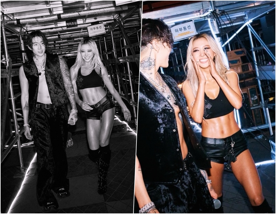 우주소녀 다영, 박재범 옆 '핫한 비주얼'…브라톱에 드러난 선명한 복근