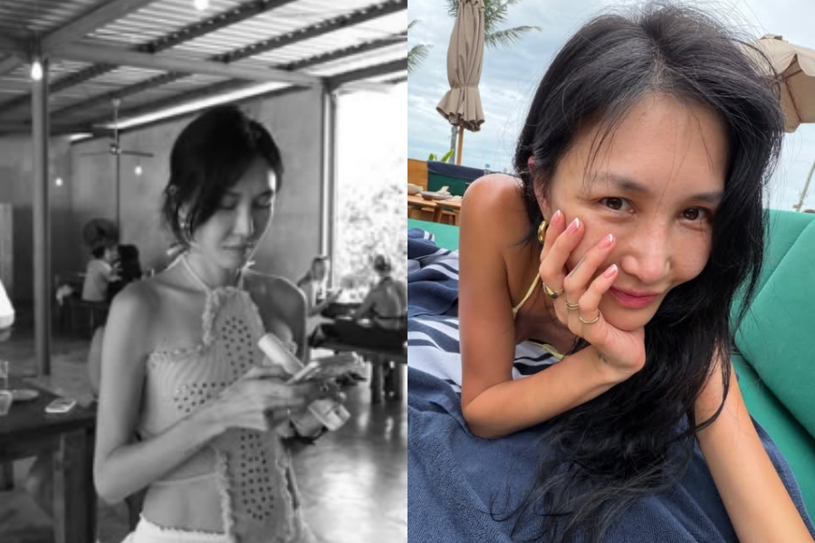 '엄태웅♥' 윤혜진, 무방비하게 엎드리면 위험해…과감한 초슬렌더