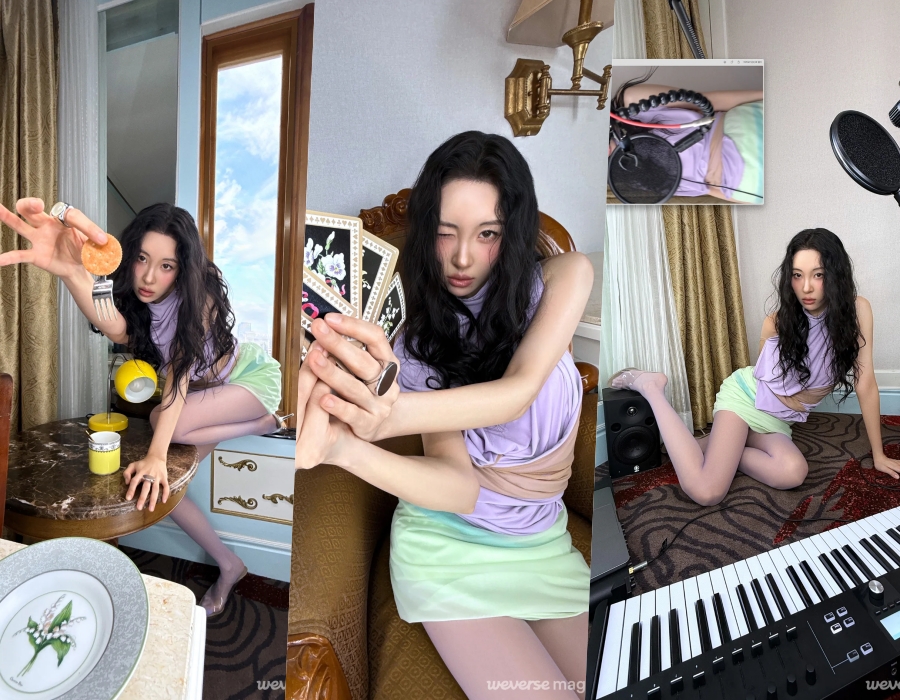 선미, 화려한 패턴이 안 보이는데요…청순 비주얼+슬렌더 몸매에 시선강탈