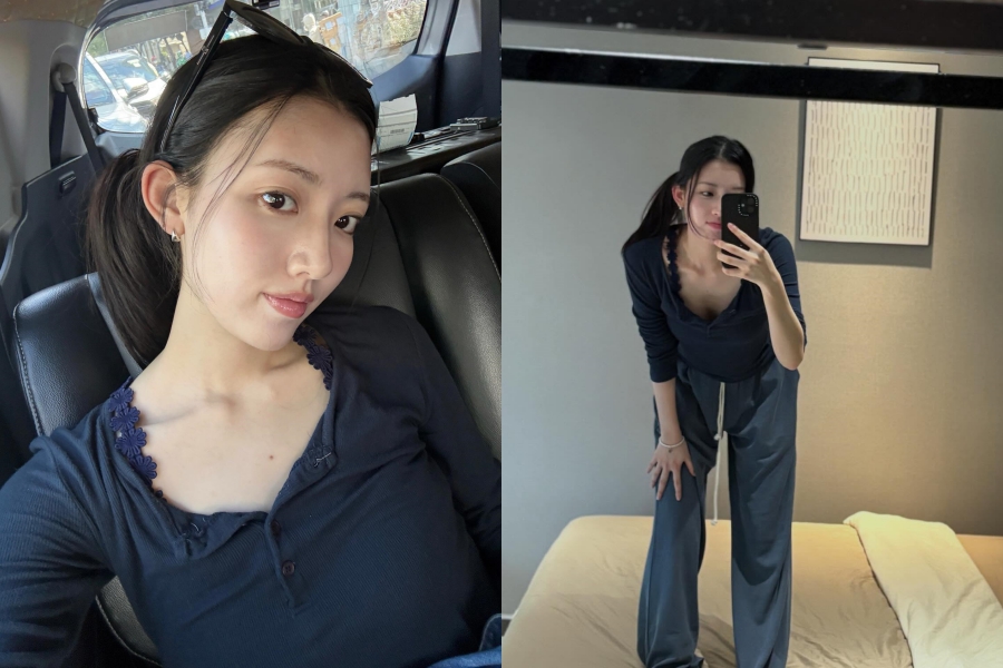 정다빈, 무방비하게 상체 숙이면 속보여…청순 미녀의 도발