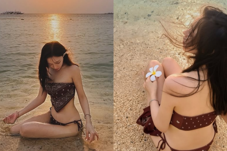 '박성광♥' 이솔이, 여성암 완치 앞둔 근황…스카프 톱에 끈 팬티 '섹시해'