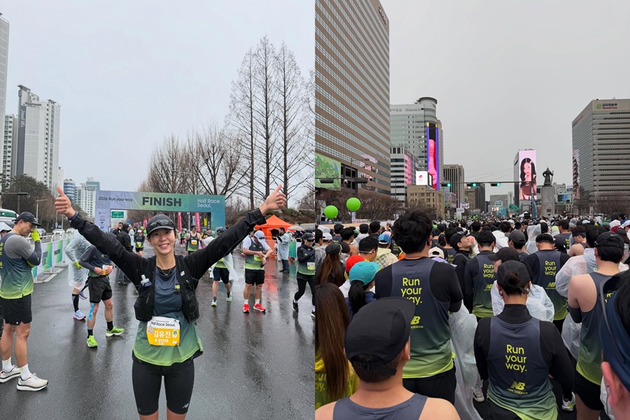 유이, 골반·무릎 부상 딛고 하프마라톤 완주 성공 