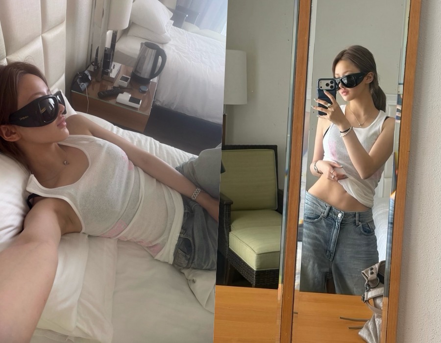 '심신 딸' 키오프 벨, 옷 들어올리니 깜짝…서도 누워도 '베이글녀'