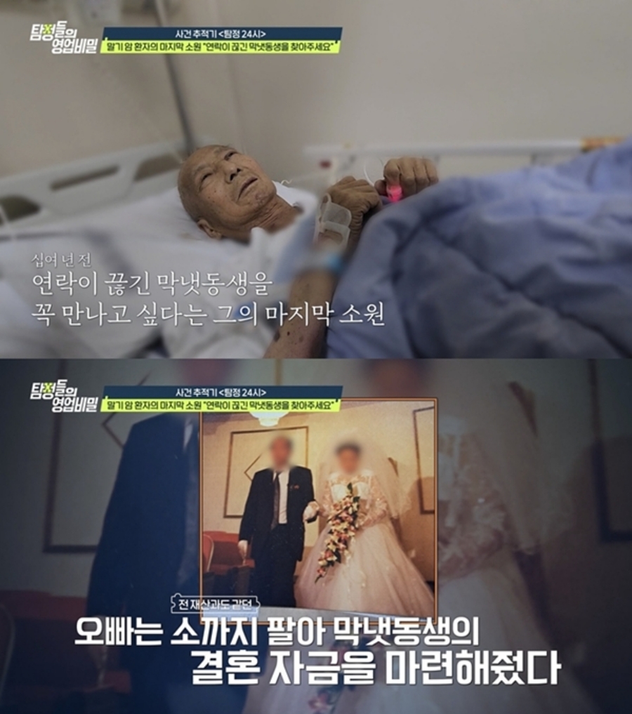 소 팔아 결혼자금 마련해줬는데…14년 전 연락 끊긴 막냇동생 찾는 말기암 형 (탐비)