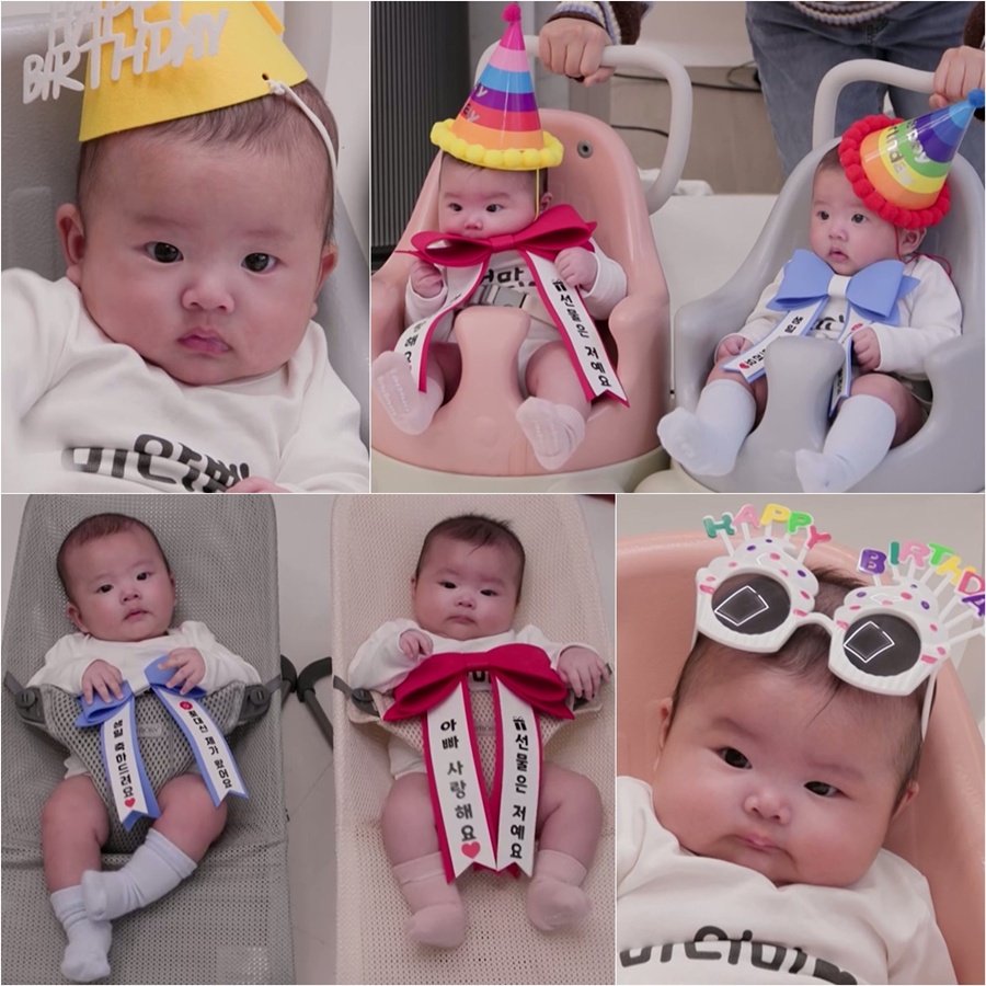 강단둥이남매, 쌍둥이 화환 변신…왕 리본+고깔모자에 귀여움 폭발 (슈돌)