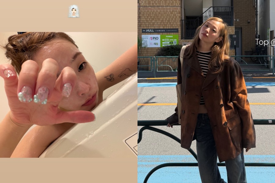 '변정수 딸' 유채원, 나체로 목욕하다 셀카 찰칵…팔 안쪽 타투 빼꼼