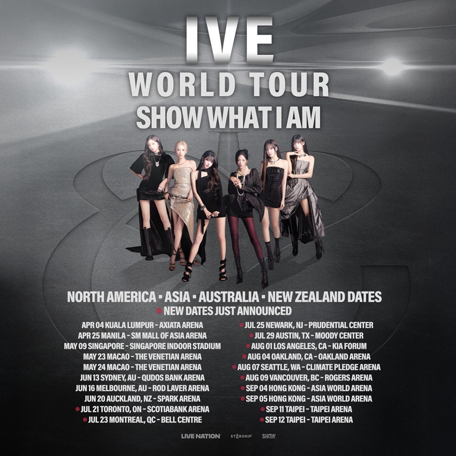 아이브, 한층 더 커진 스케일의 월드투어…글로벌 질주 시작