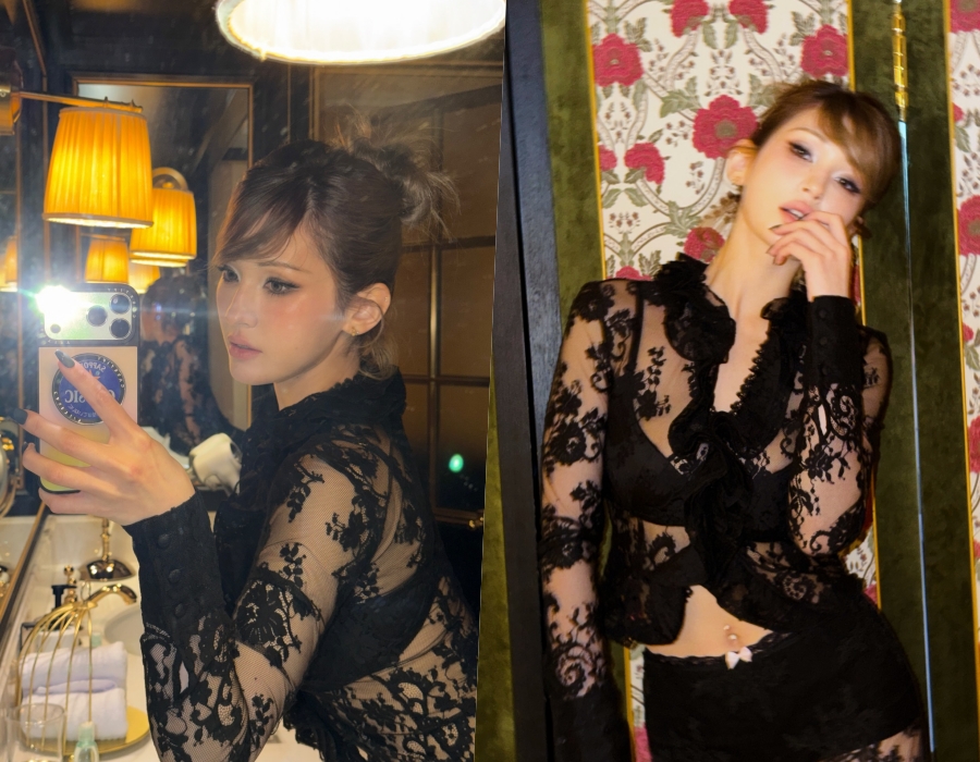 전소미라 소화 가능한 스타일…과감한 시스루 착장에 고혹적인 분위기