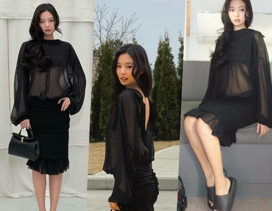 블랙핑크 제니, 시스루에 더 아슬아슬한 언더붑 패션…고혹적인 분위기