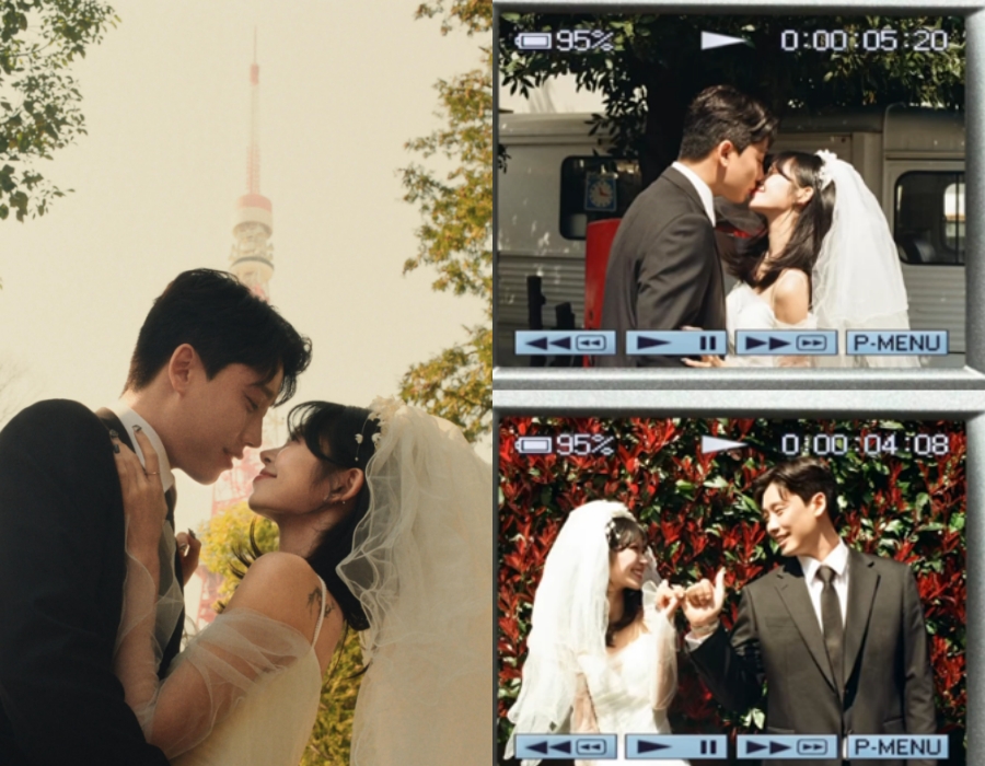 '故 최진실 딸' 최준희, 11살 연상 연인과 다정 스킨십…웨딩 화보 공개