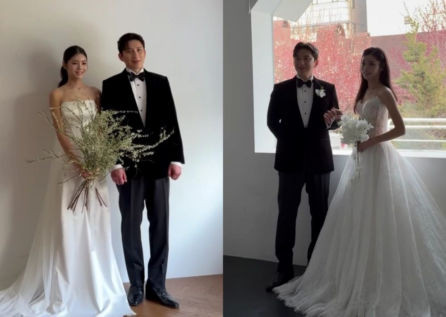 '나솔' 돌싱특집 28기 옥순♥영호, 웨딩화보 현장 공개 