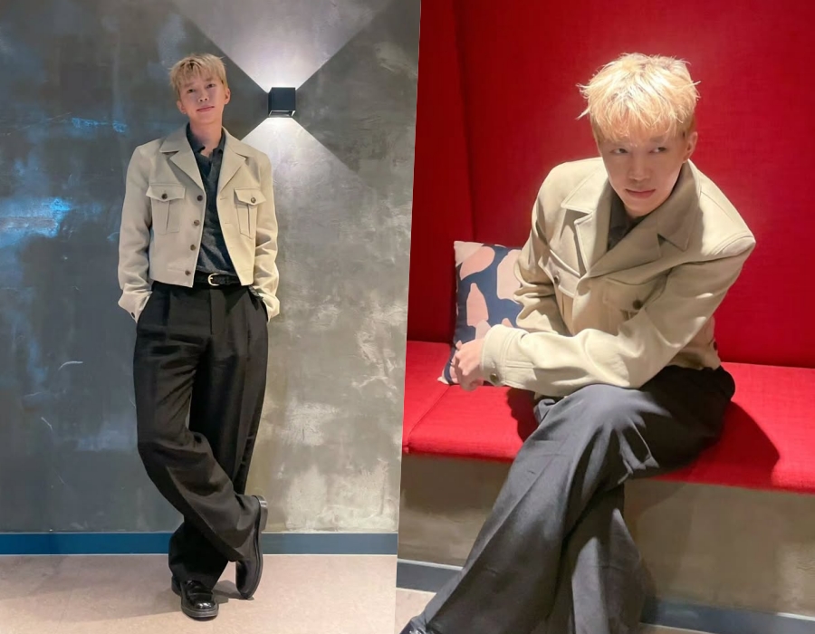 임영웅, 점점 더 잘생겨지네…블런드 헤어에 비율 천재 '히어로 자태'