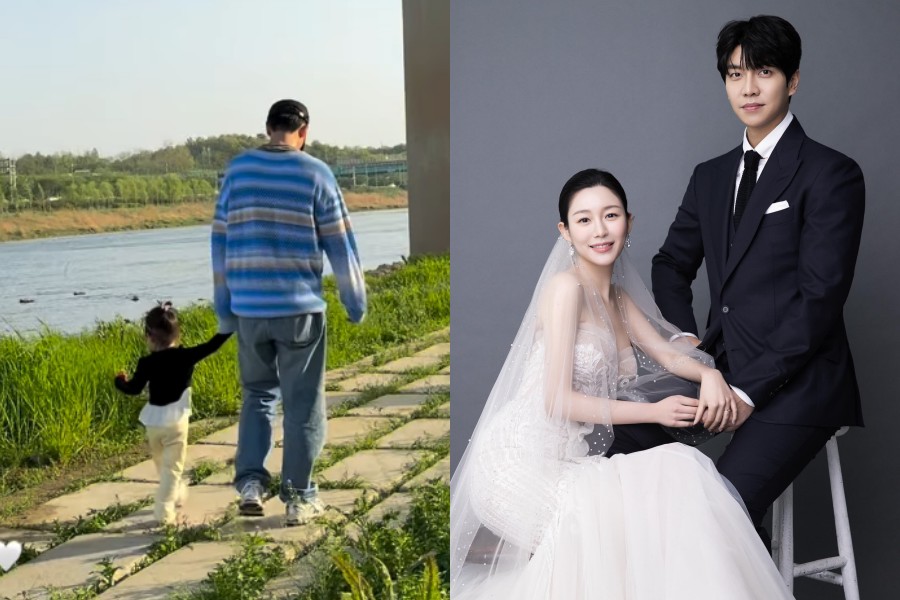 '가족 손절→둘째 임신' 이다인, ♥이승기와 딸 뒷모습 투샷에 