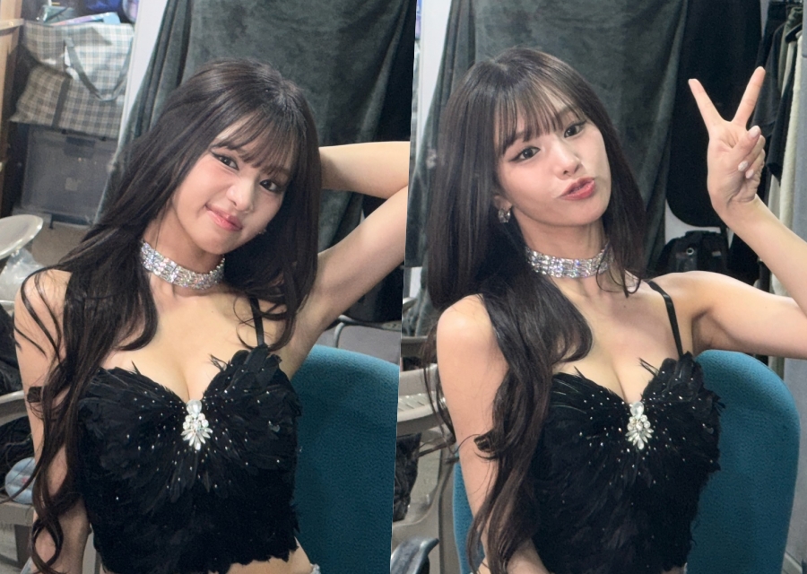 '新 워터밤여신' 호칭 들은 걸그룹 멤버, 블랙스완 룩에 꽉 찬 섹시 美