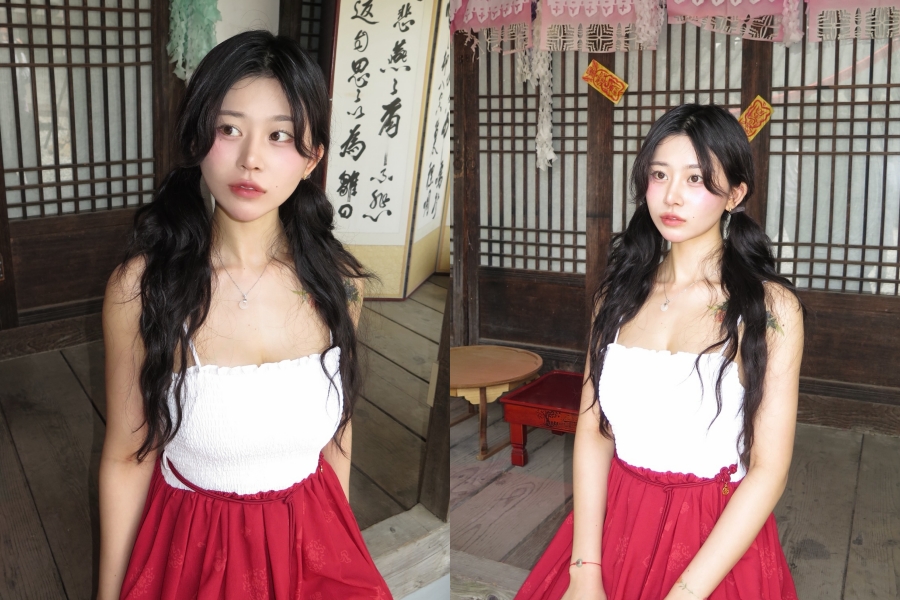 'MZ 싱글맘 무당' 노슬비, 양갈래 머리 소녀 같은 딸맘