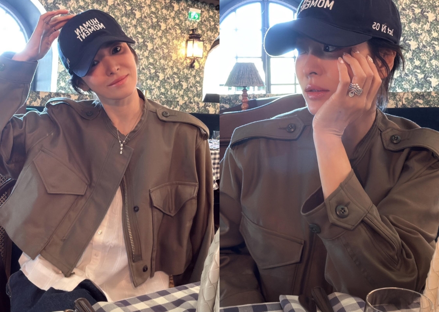 송혜교, 무심한 듯 톰보이룩에 수천만원대 초대형 반지…일상룩도 블링블링